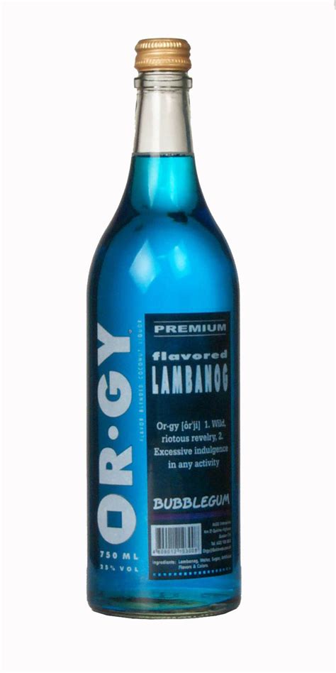 orgy lambanog|Orgy Lambanog Bubblegum 750ml .